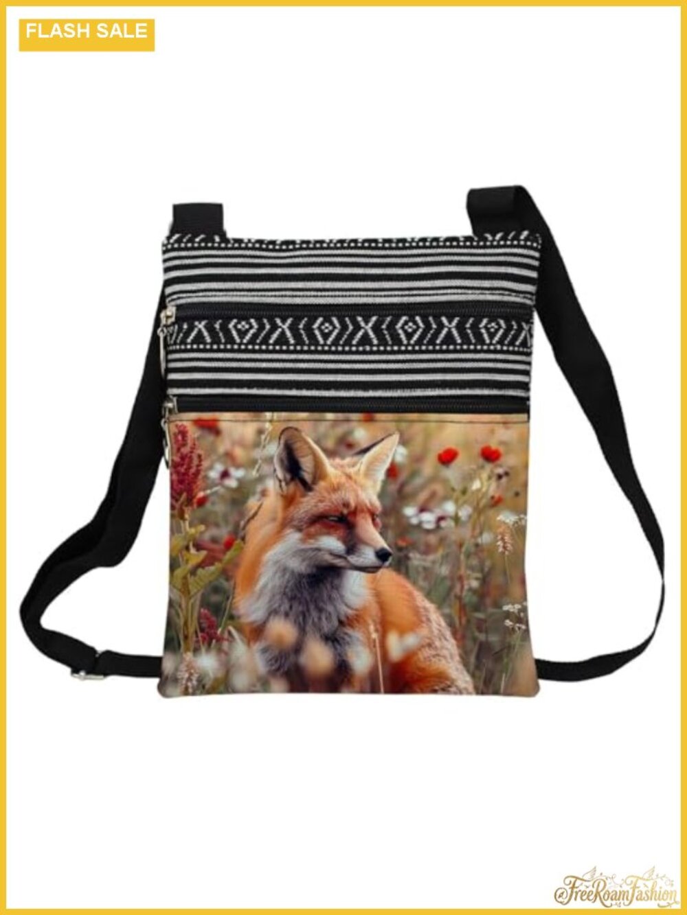 Lightweight Polyester Adjustable Strap Crossbody Bag with Pockets